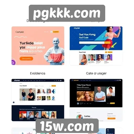 Evolução do design e interface do pgkkk.com